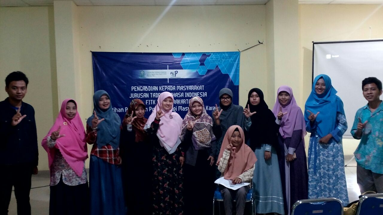 TBI IAIN Surakarta Bekerjasama dengan FLP Karanganyar Selenggarakan Pelatihan Penulisan Populer