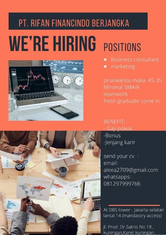 OPEN RECRUITMENT perusahaan Jasa Keuangan PT.Rifan Financindo