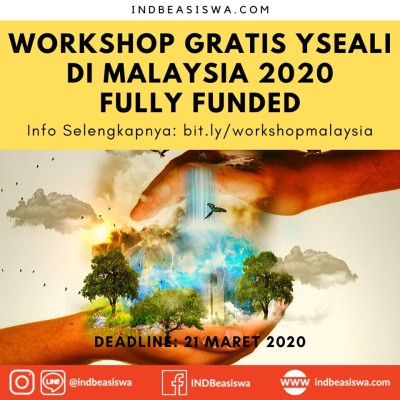 [FULLY FUNDED] WORKSHOP GRATIS YSEALI DI MALAYSIA TAHUN 2020 UNTUK PEMUDA/I INDONESIA⁣