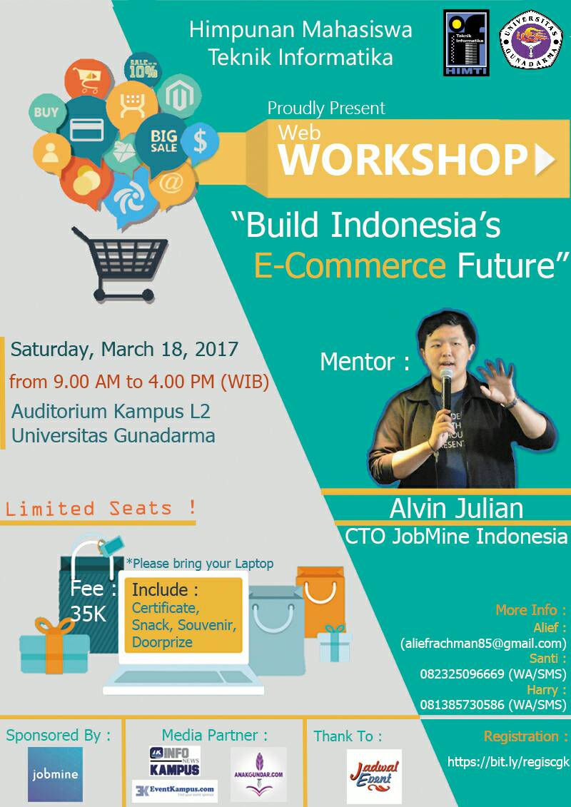Poster Web Workshop "Build Indonesia's E-commerce Future"