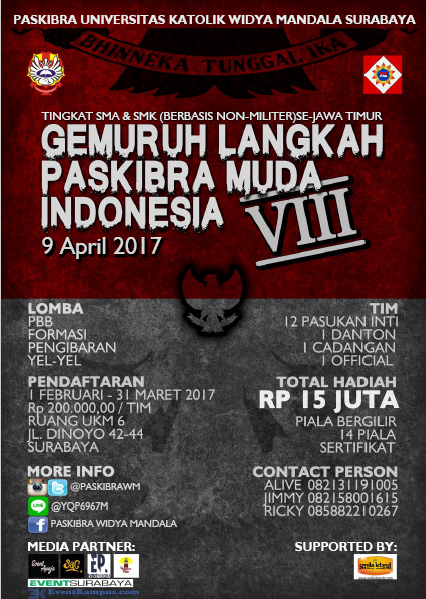 Poster Gemuruh Langkah Paskibra Muda Indonesia VIII