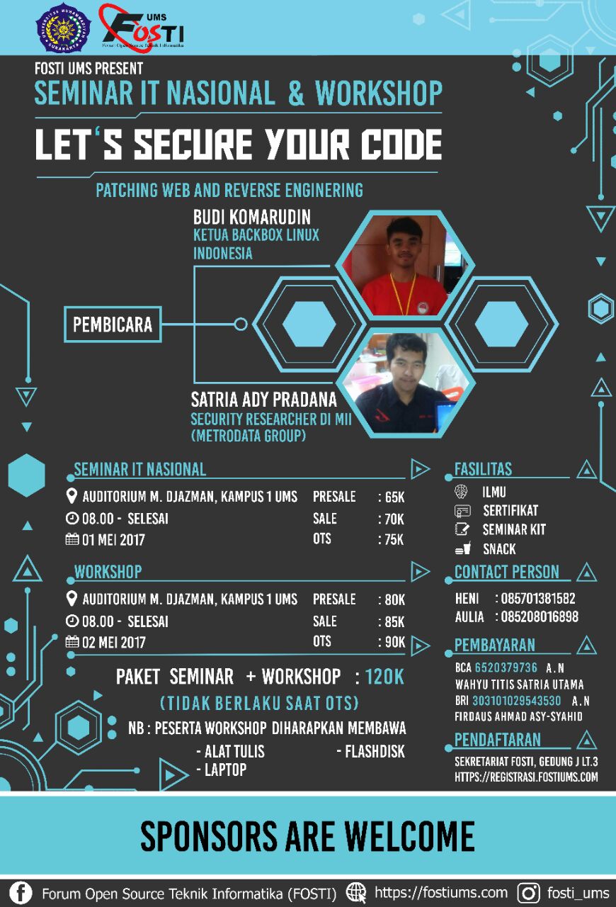 Poster Seminar IT Nasional Dan Workshop