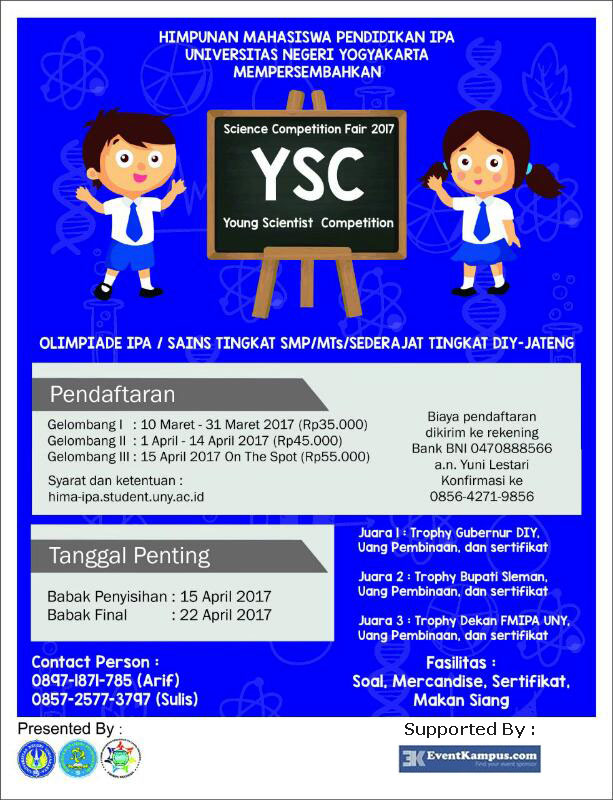 Poster YSC (Youth Scientist Competition) 2017