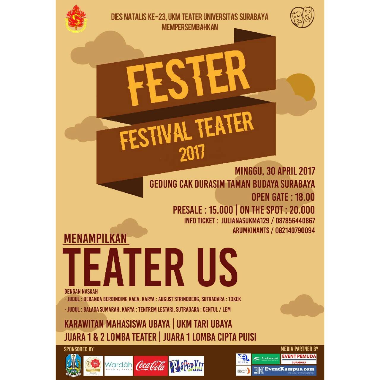 Poster FESTIVAL TEATER 2017