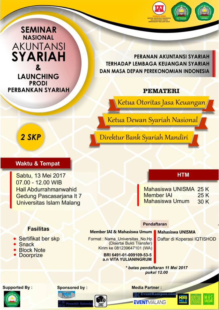 Poster seminar akuntansi syariah