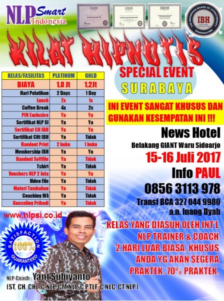 HIPNOTIS KILAT Workshop