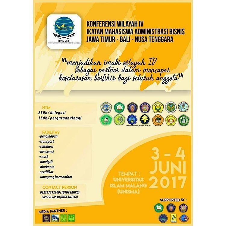 Poster Konferensi IMABI WILAYAH IV