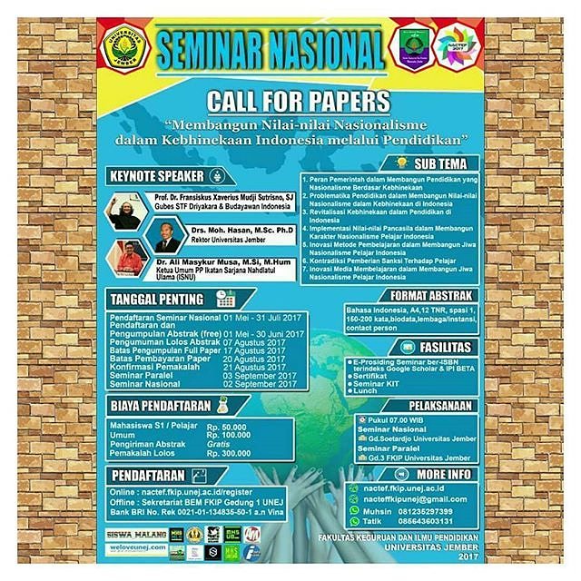 Poster *Seminar Nasional & Call For Paper*