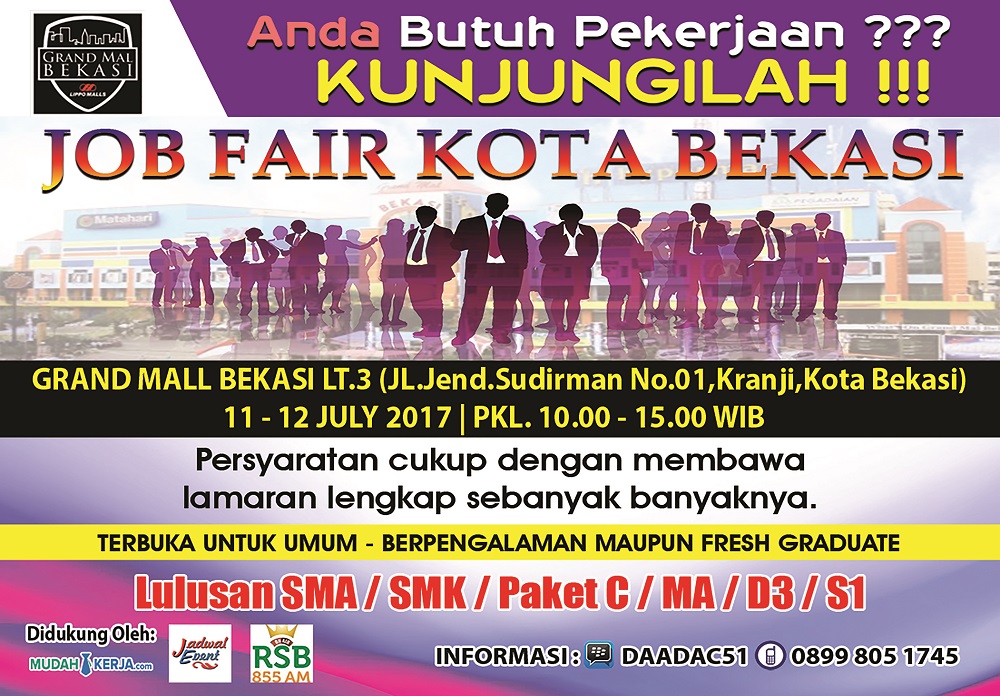 Poster Job Fair Kota Bekasi 