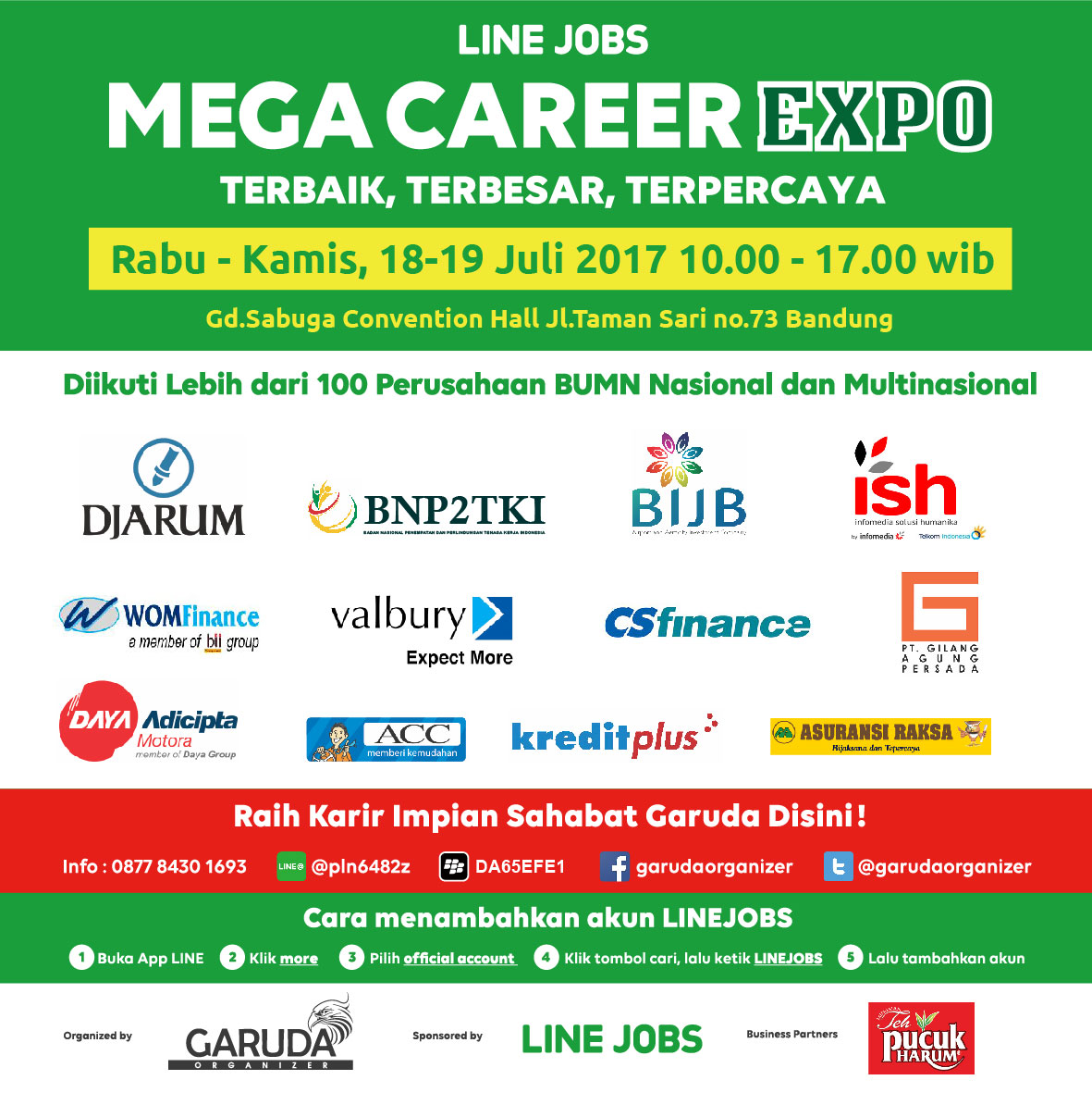 Poster Mega Career Expo Bandung 