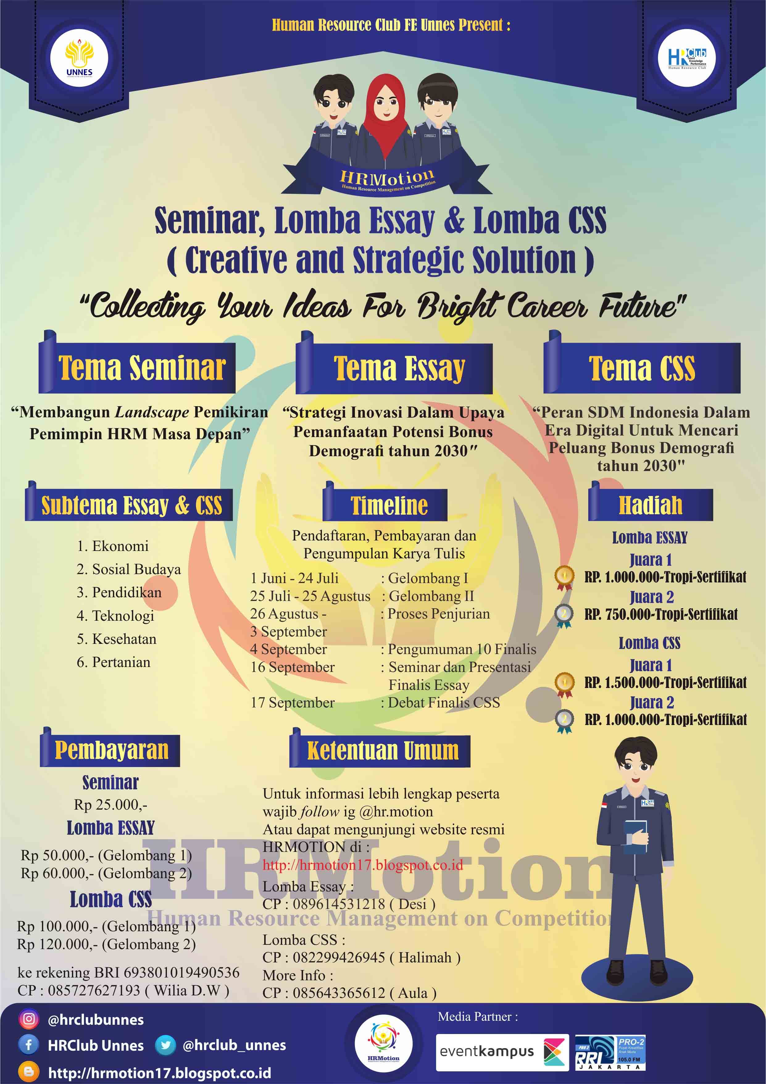 Poster HRMotion (Human Resource Management On Competition)