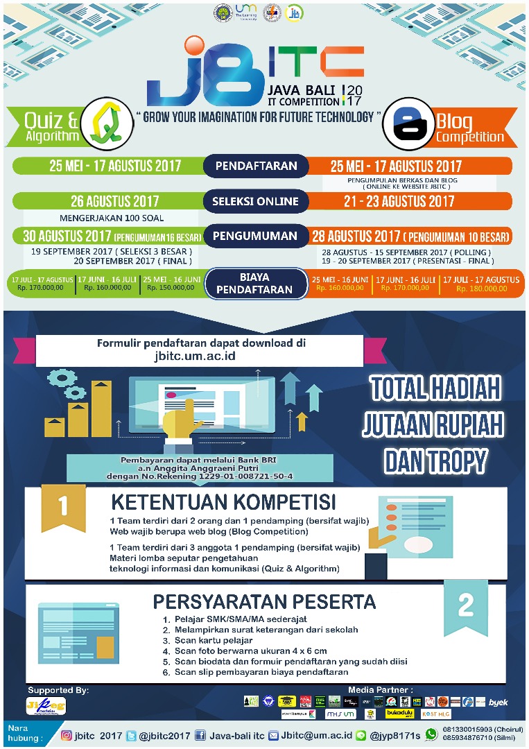 Poster Java Bali IT Competition 2017(JB-ITC 2017)