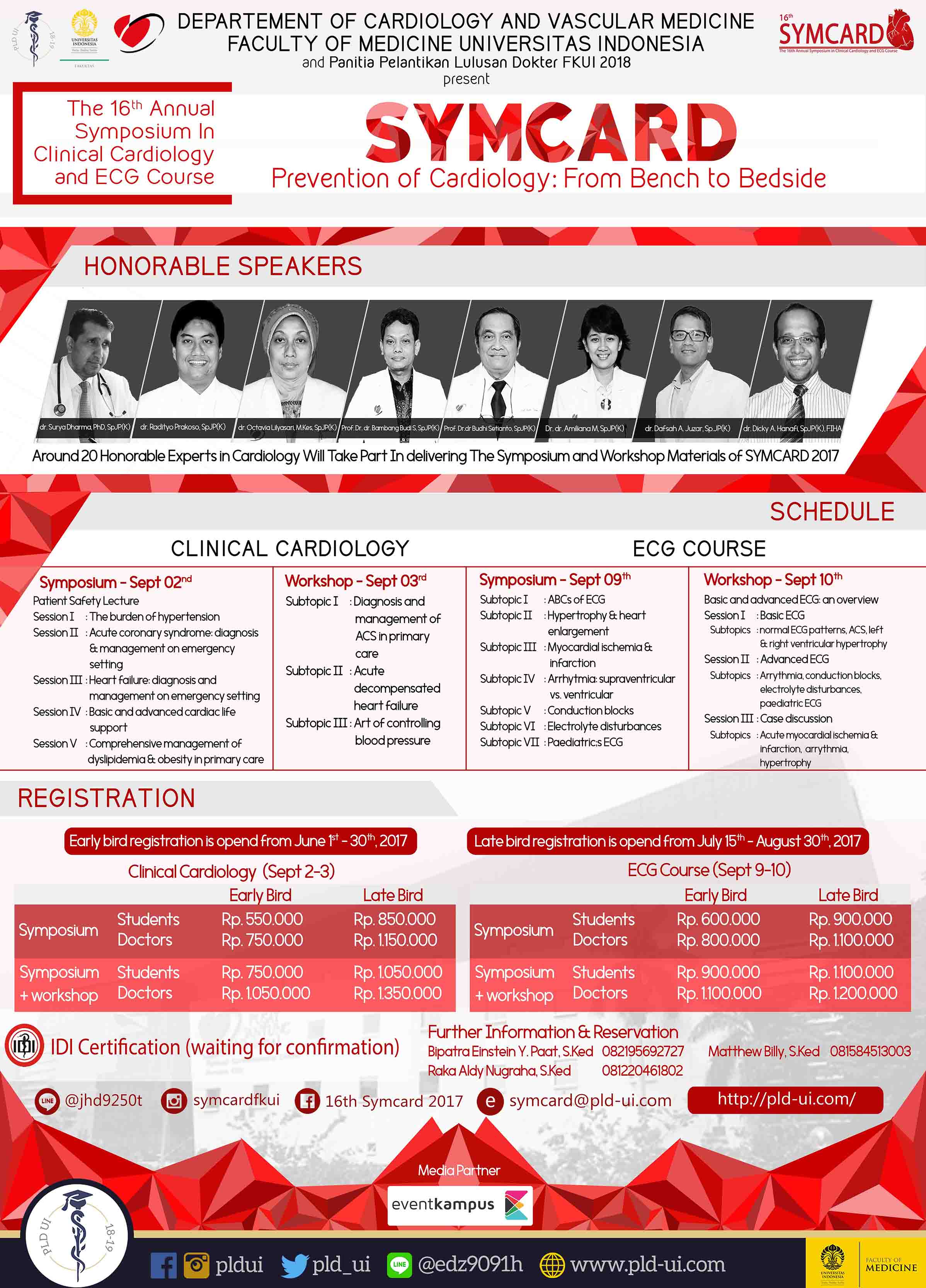 Poster The 16th Symposium in Clinical Cardiology and ECG Course (SYMCARD)