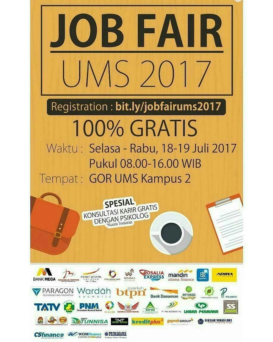 Poster UMS Solo - Job Fair 2017