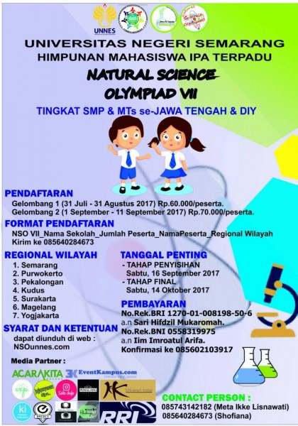 NATURAL  SCIENCE OLYMPIAD VII