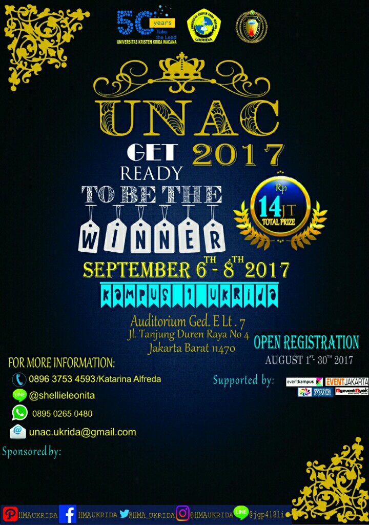 Poster UKRIDA National Accounting Challenge 2017 (UNAC 2017)