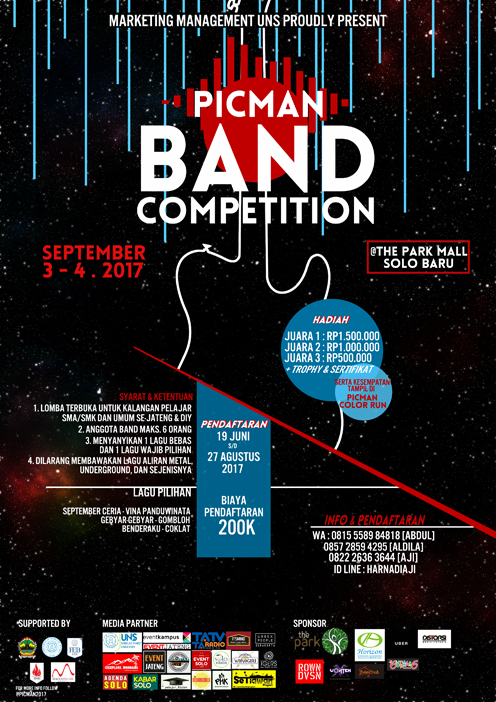Poster PICMAN Band Competition