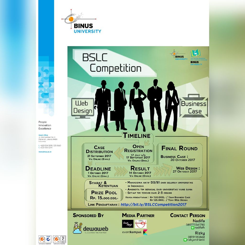 Poster National Business Case & Web Design Competition