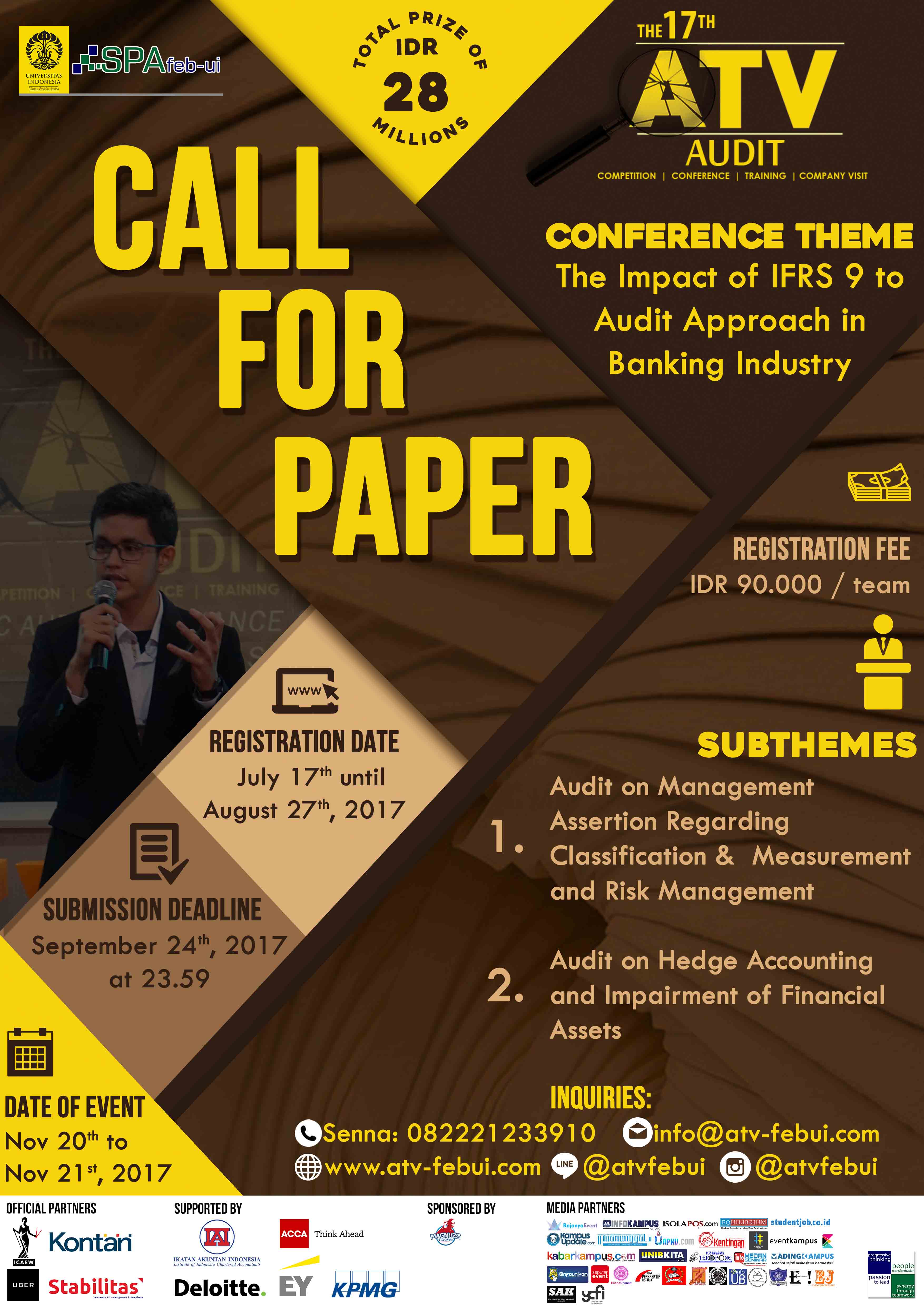 Poster The 17th Audit Conference (ATV) Fakultas Ekonomi dan Bisnis Universitas Indonesia