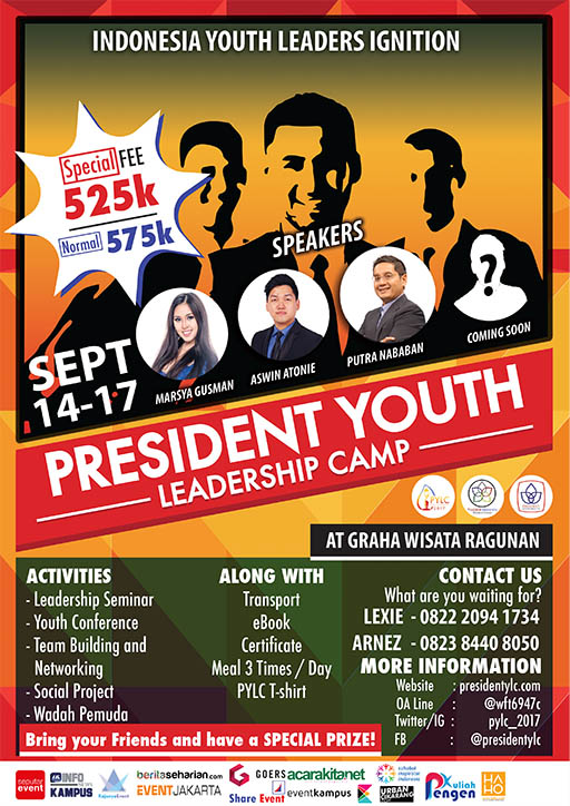 Poster President Youth Leadership Camp
