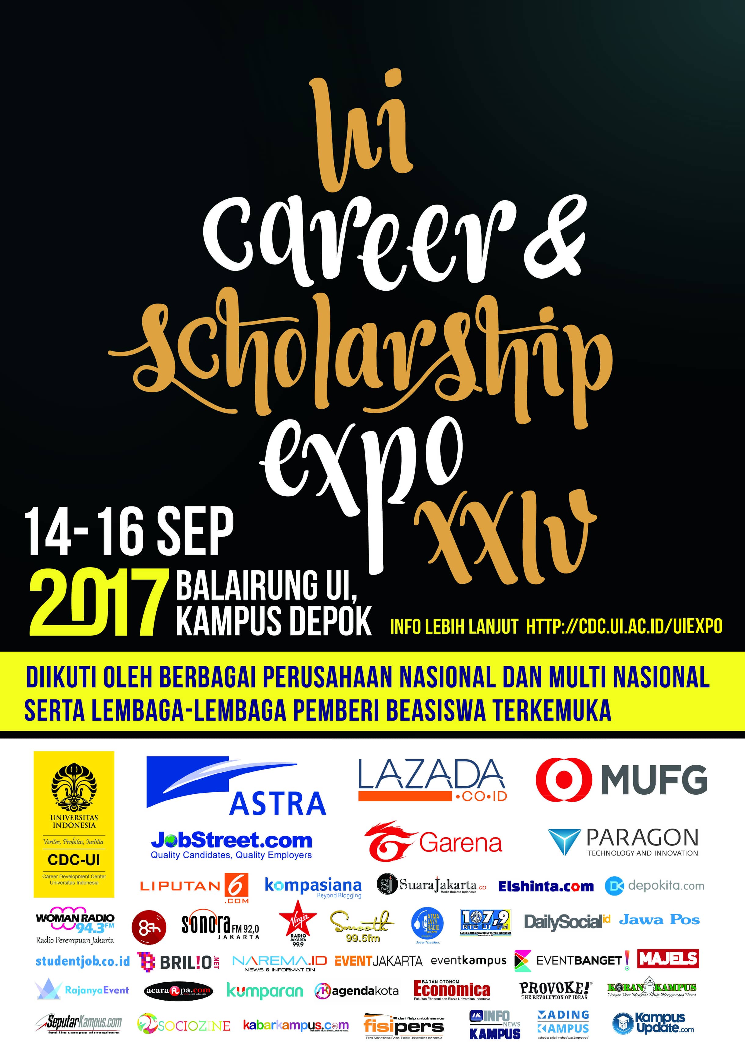 Poster UI Career & Scholarship Expo XXIV 2017