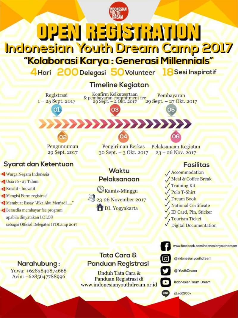 Poster Indonesian Youth Dream Camp 2017