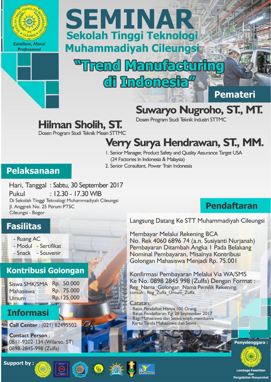 Poster "Trend Manufacturing di Indonesia"