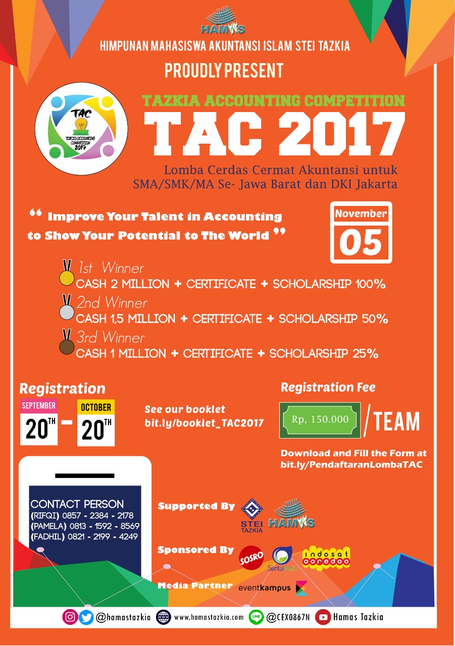 Poster Tazkia Accounting Competition (TAC 2107)