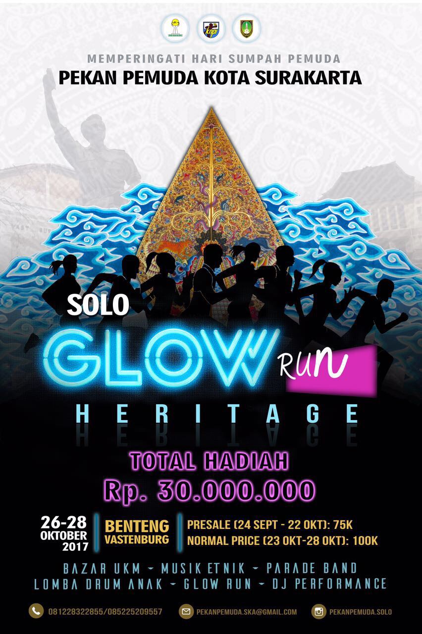 Poster Solo Glow Run Heritage
