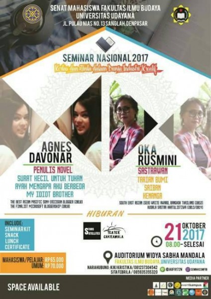 poster festival budaya Daftar Event  Seminar Halaman ke 55 Eventkampus com