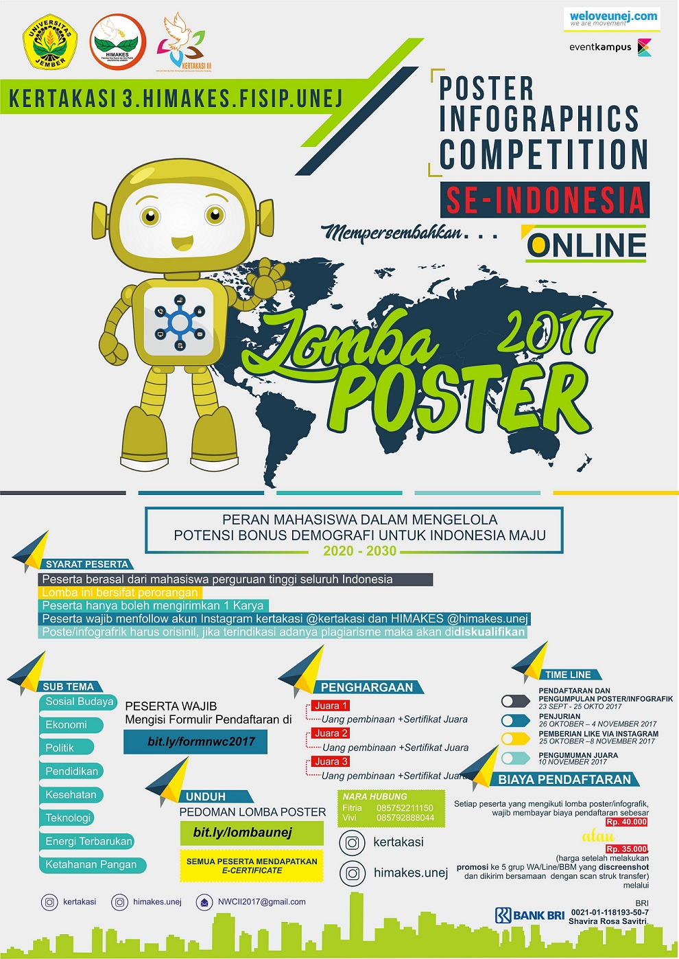 Poster National Welfare Competition II: Lomba Poster Infographics Nasional