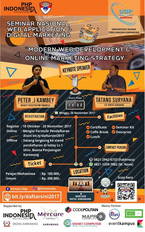 Poster Seminar Nasional Web Application and Digital Marketing