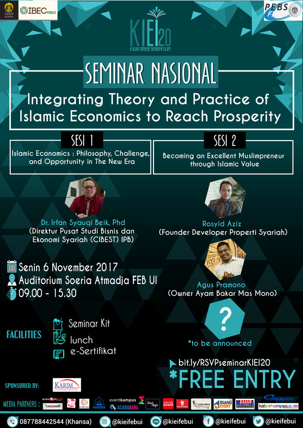Poster Kuliah Intensif Ekonomi Islam