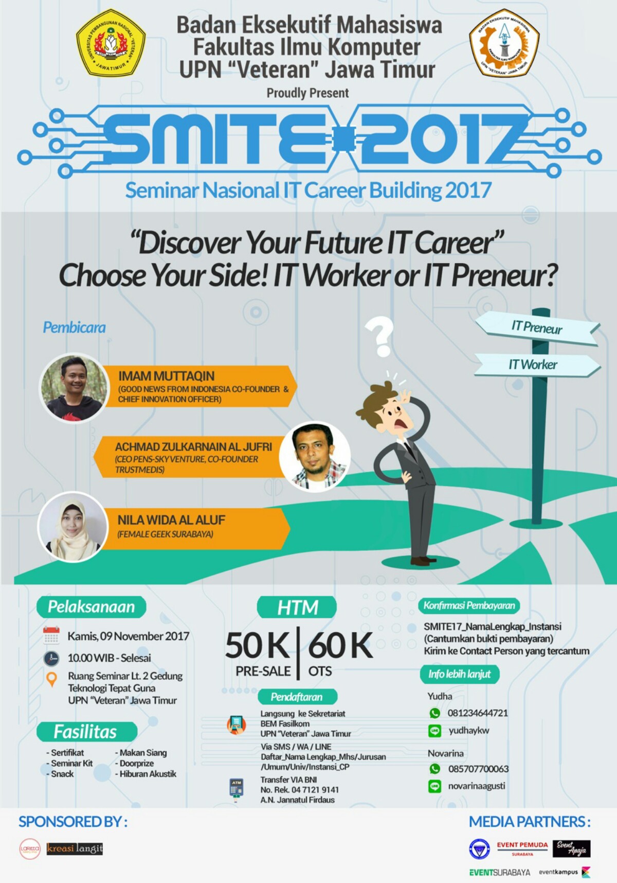 Poster SMITE 2017(SEMINAR NASIONAL IT CAREER BUILDING 2017)