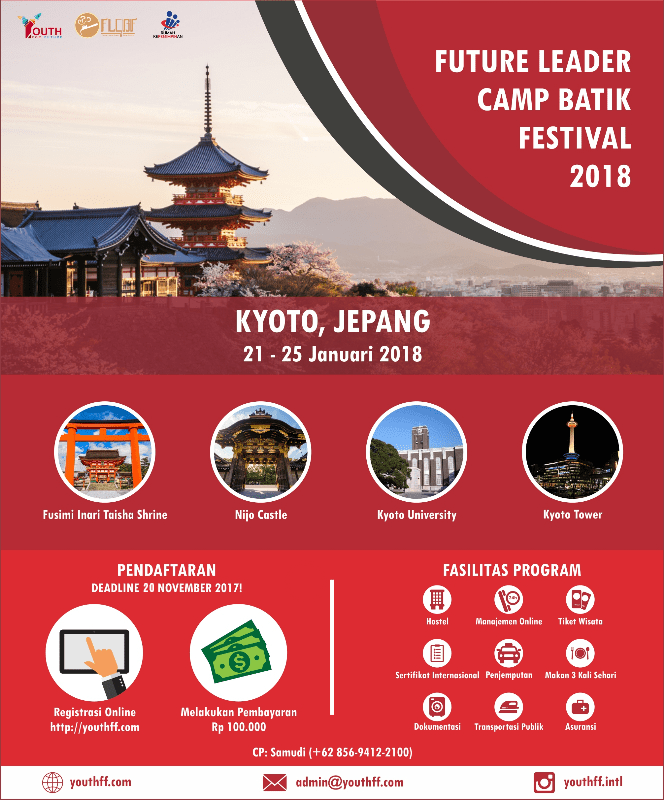 Poster Future Leader Camp Batik Festival 2018