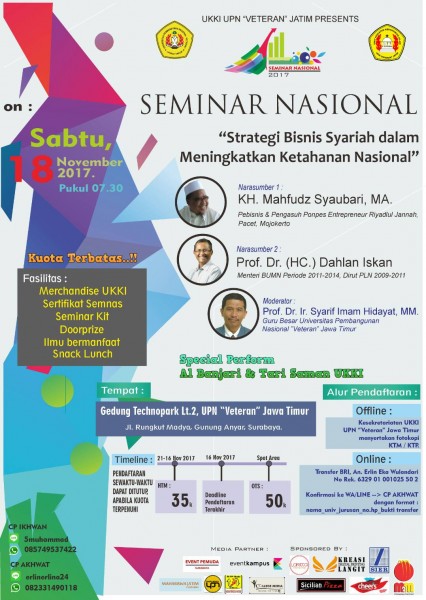 Seminar Nasional "Strategi Bisnis Syariah dalam Meningkatkan Ketahanan Nasional"