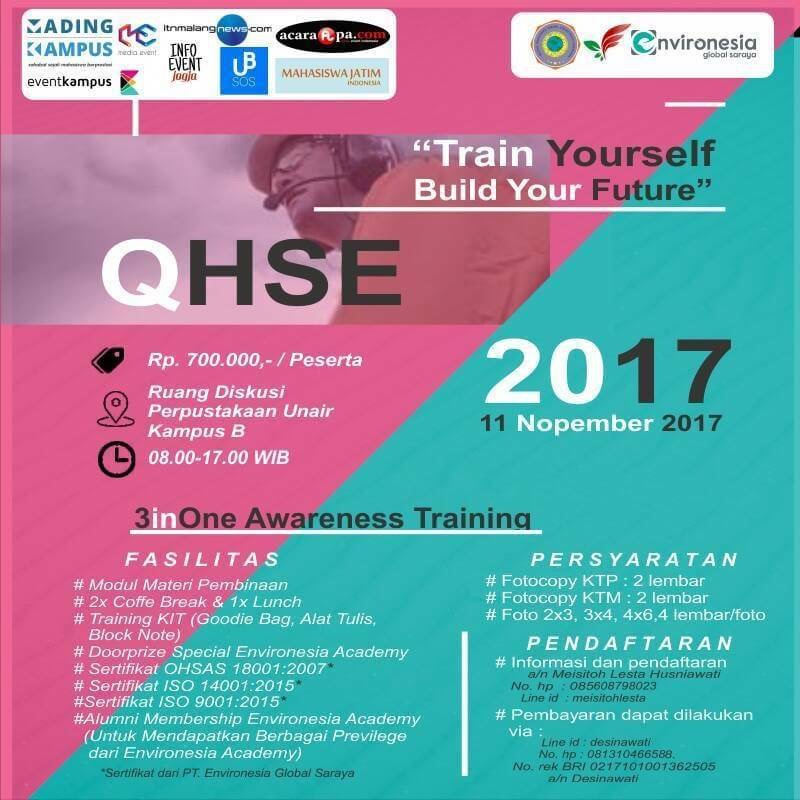 Poster [PELATIHAN] QHSE Training Awareness