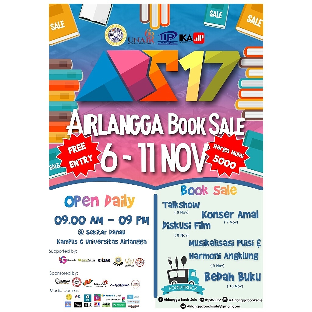 Poster Airlangga Book Sale