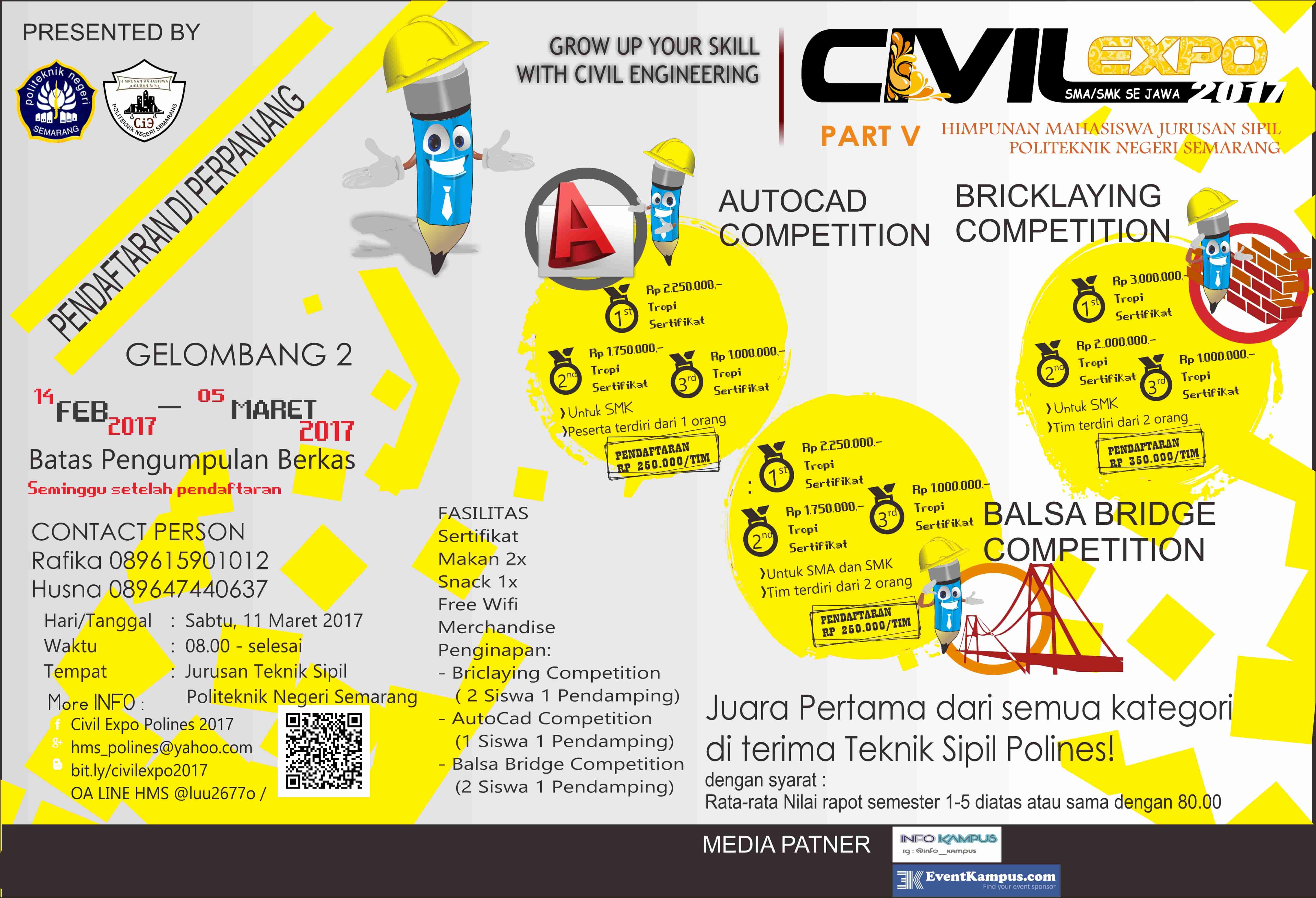 Poster CIVIL EXPO 2017 TINGKAT PULAU JAWA