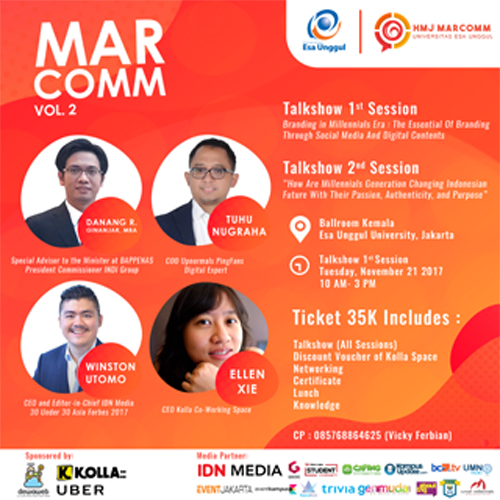 Poster Talk Show Marcomm Vol.2