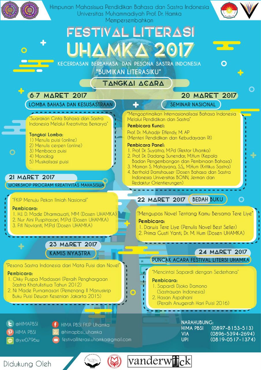 Poster Festival Literasi Uhamka