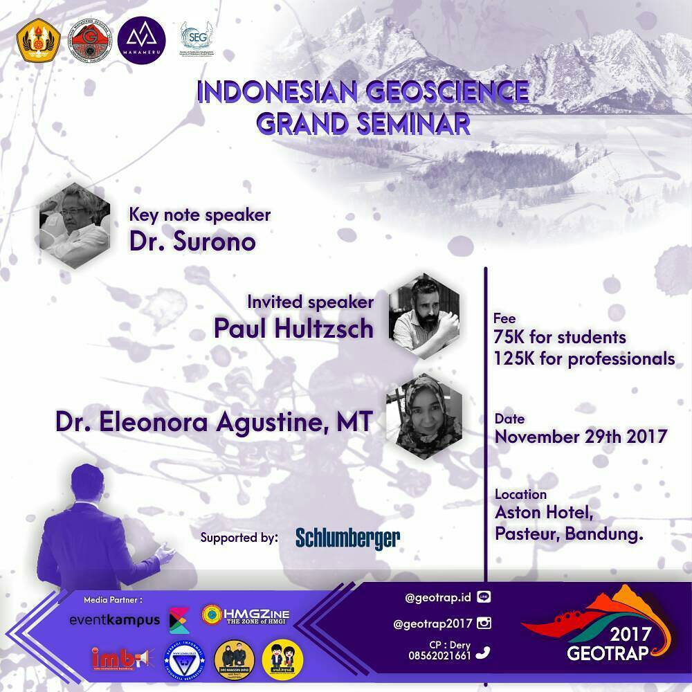 Poster  GEOTRAP 2017  " Indonesian Geoscience Grand Seminar"