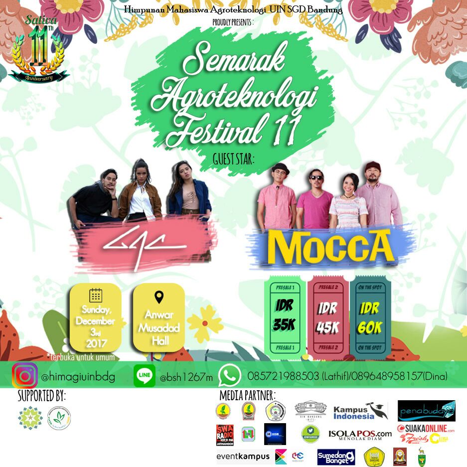 Poster Semarak Agroteknologi Festival 11 (SATIVA 11)