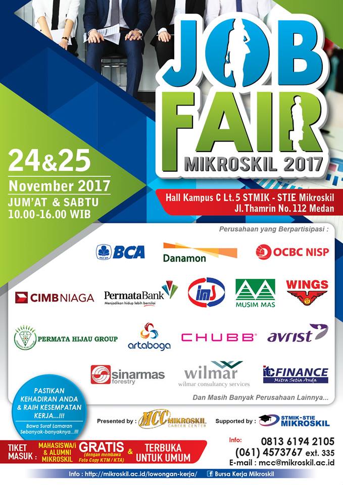 Poster Job Fair Mikroskil 2017