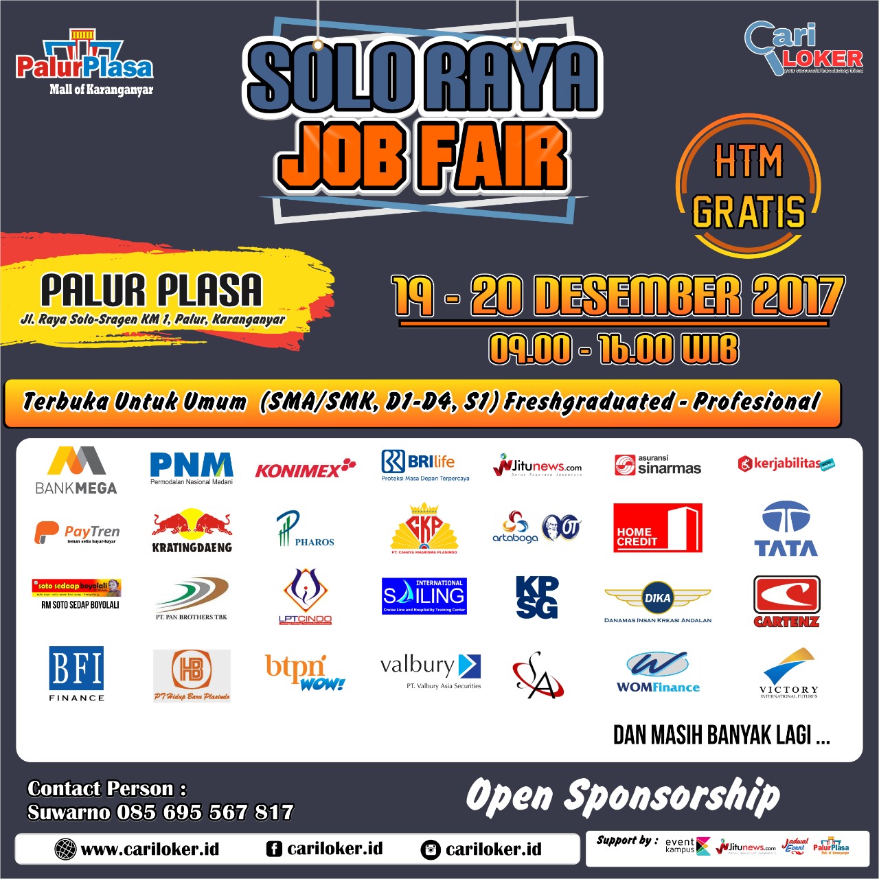 Poster SoloRayaÂ Job Fair 2017