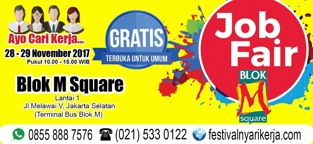 Poster Job Fair Akbar Blok M Square