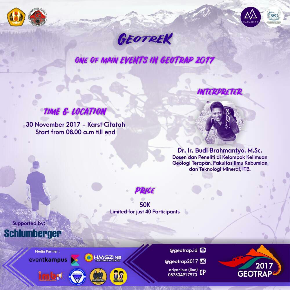 Poster GEOTRAP 2017 " Geotrek"