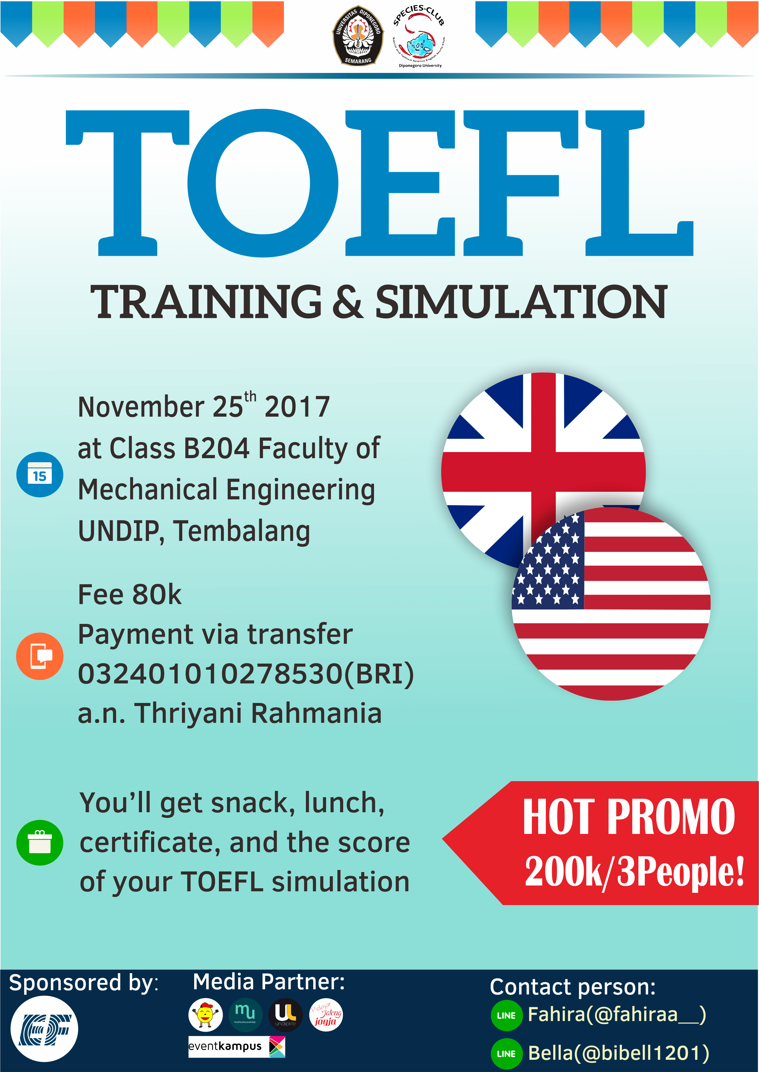 Poster TOEFL Training and Simulation