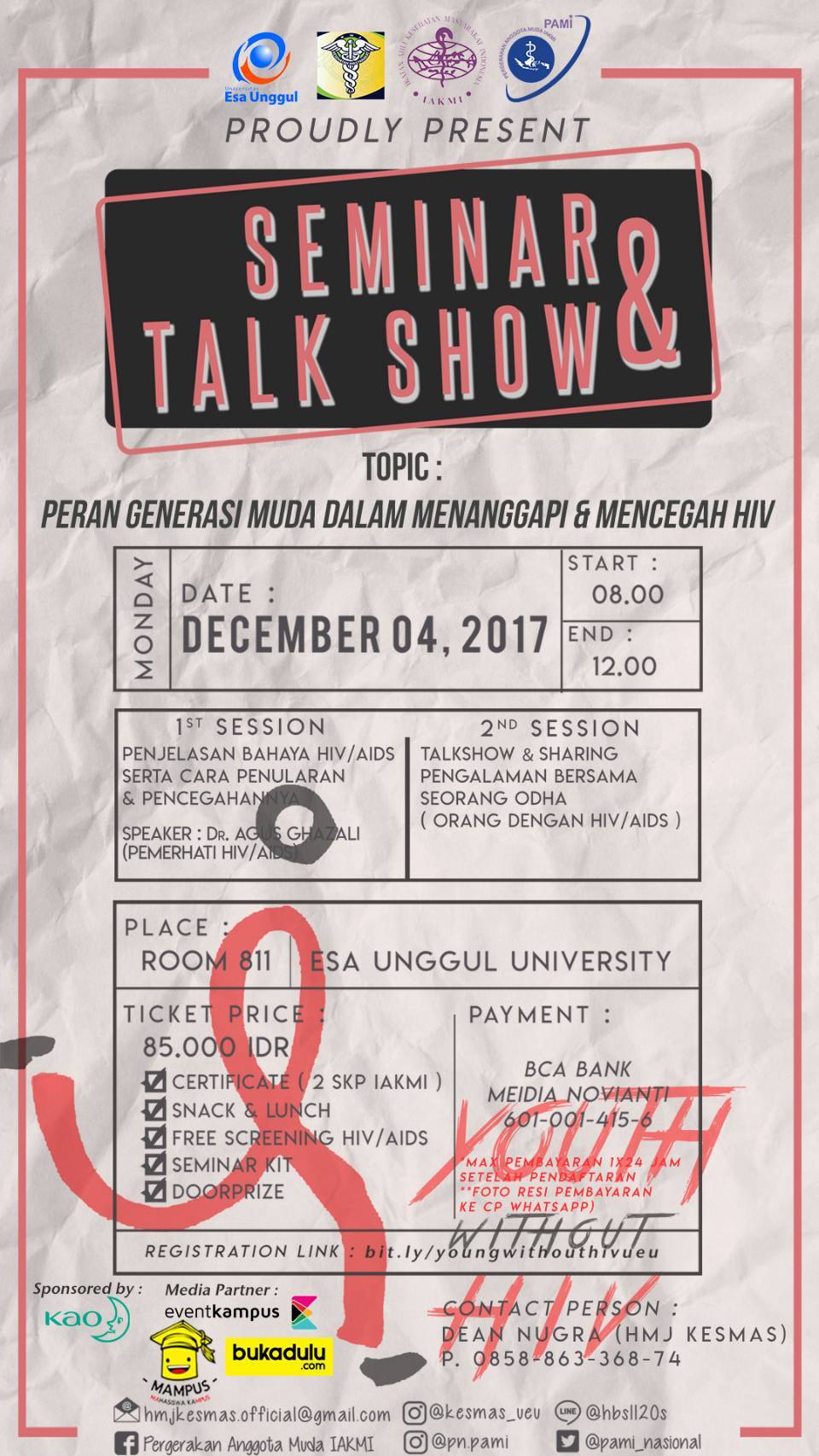 Poster Seminar & Talkshow "Youth Without HIV"