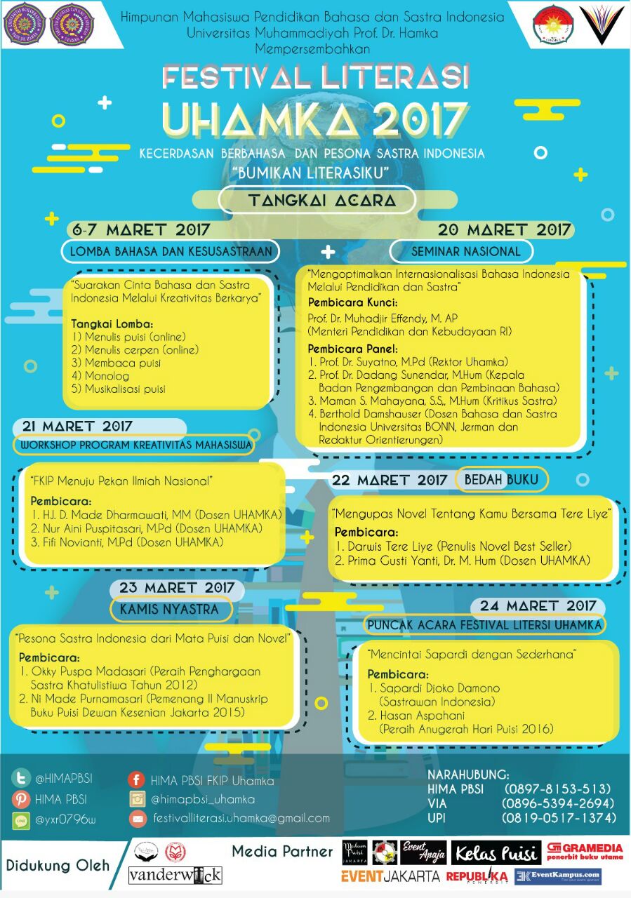 Poster Festival Literasi Uhamka